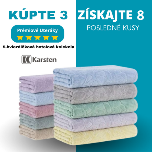 MEGA KIT s 8 super uterákmi - KÚP 3 ZÍSKAJ 8 (VÝPRODEJ - POSLEDNÝ DEŇ)